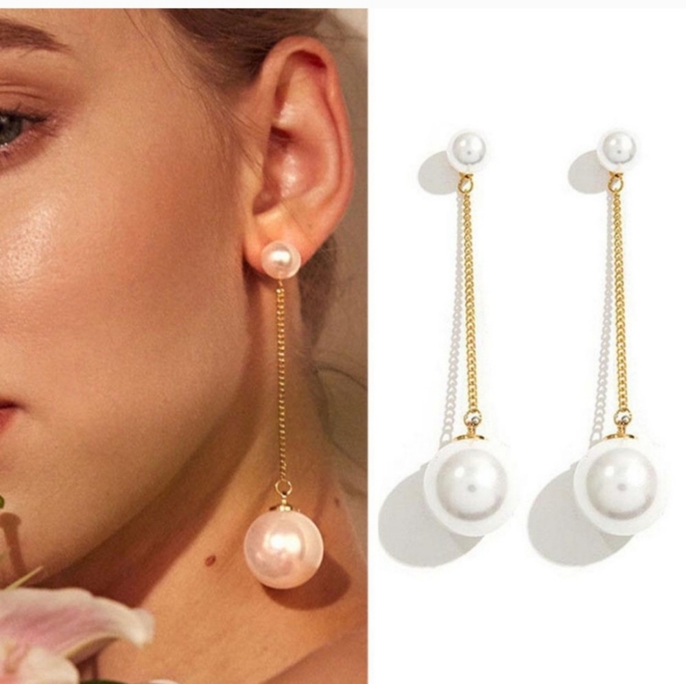 🟣 Faux Pearl Earrings Clearance